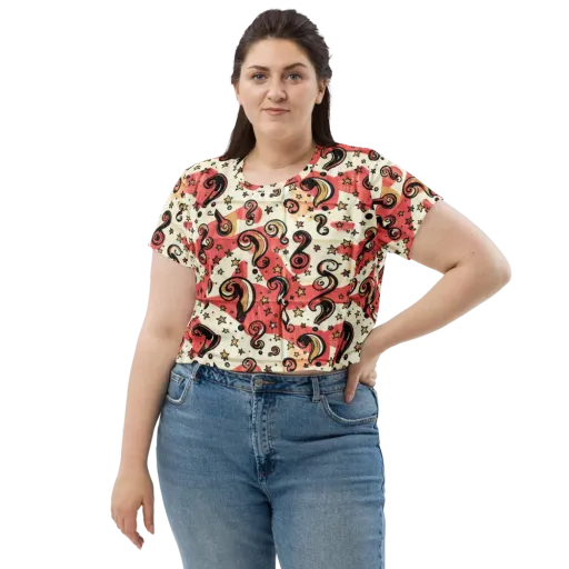 Starry Whimsy on a Crop Tee