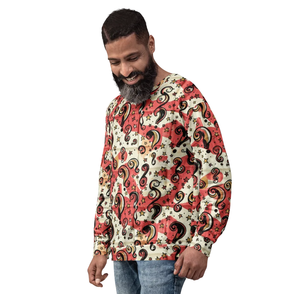 Starry Whimsy on Sweatshirt — Left Front