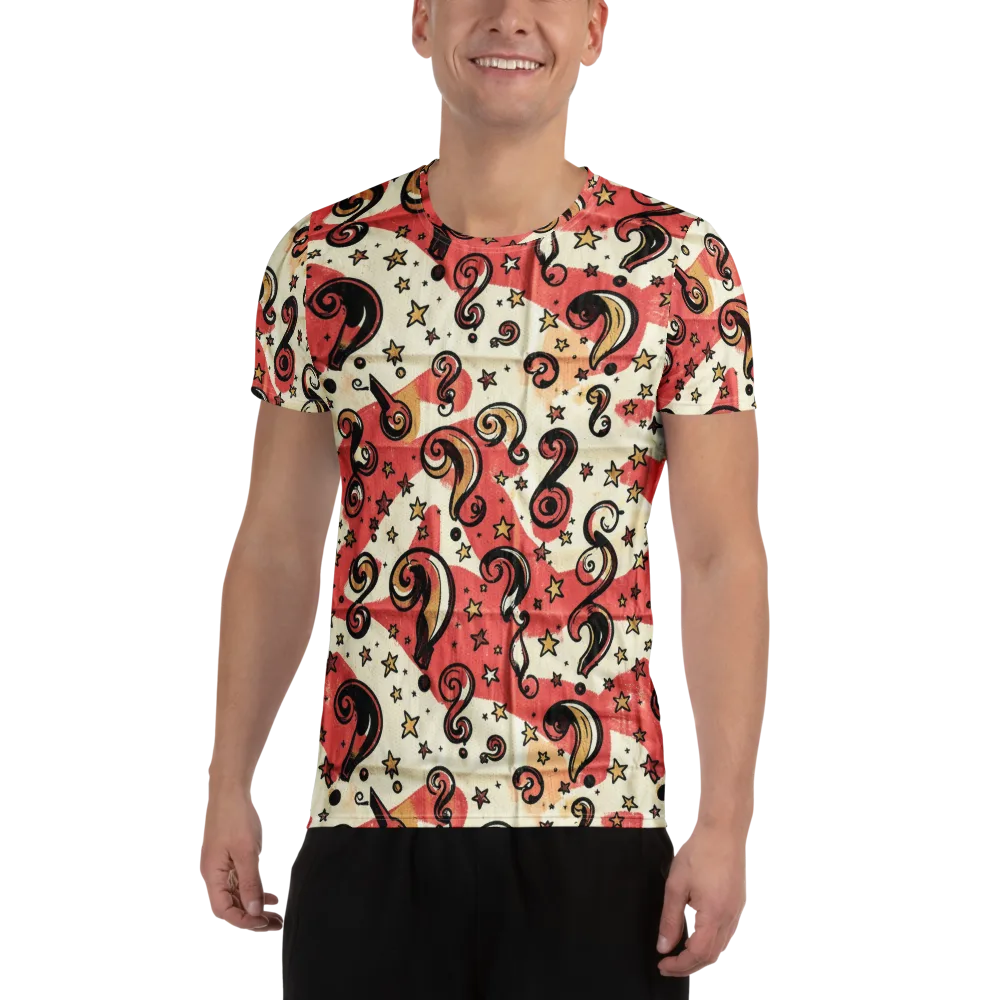 Starry Whimsy on Men's Athletic T-Shirt — Front