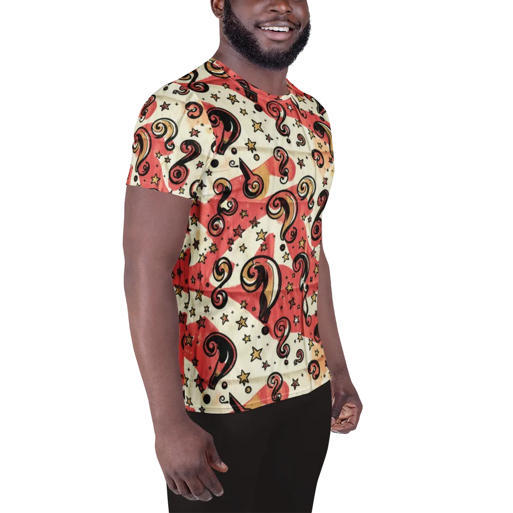 Starry Whimsy on Men's Athletic T-Shirt — Right