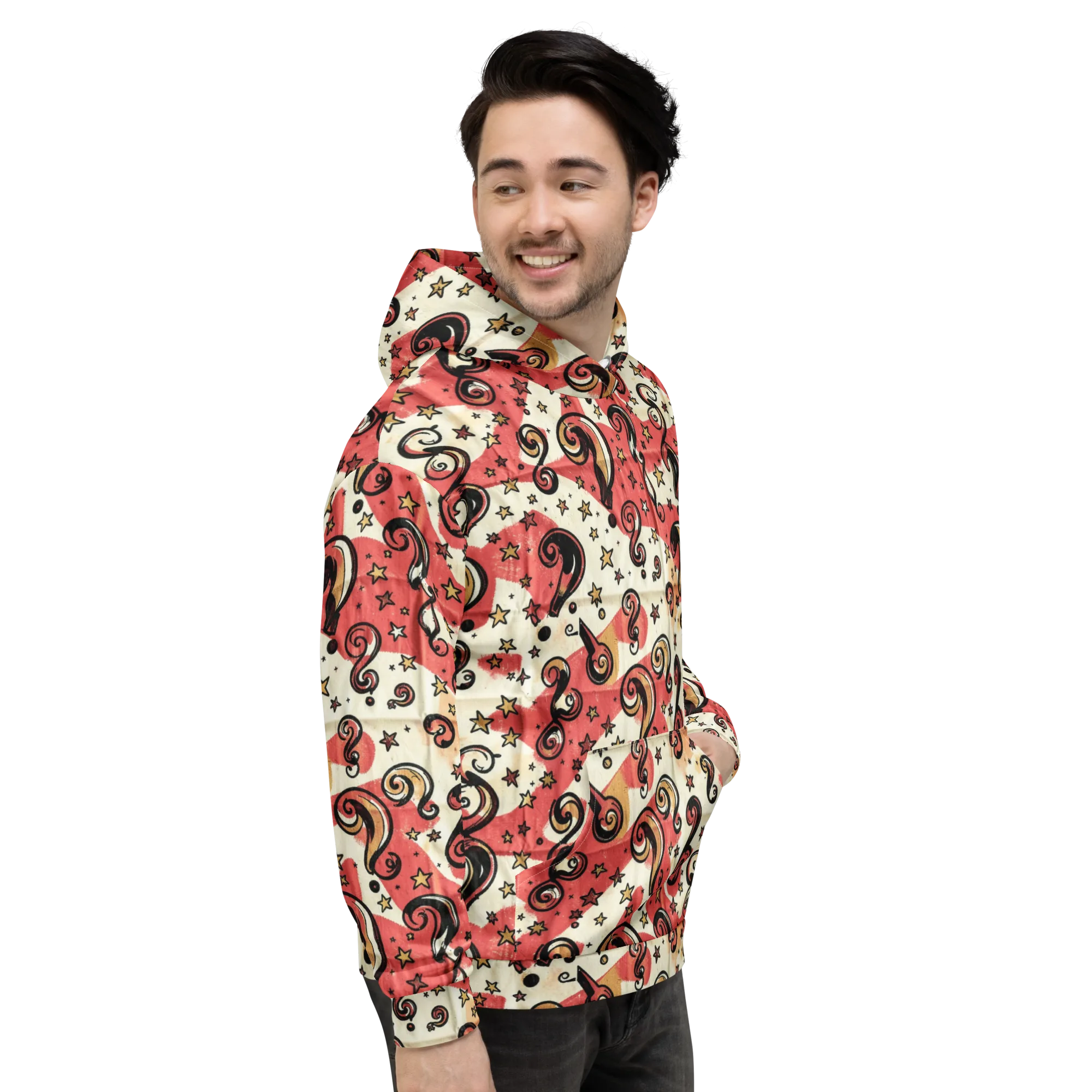 Starry Whimsy on Hoodie — Right