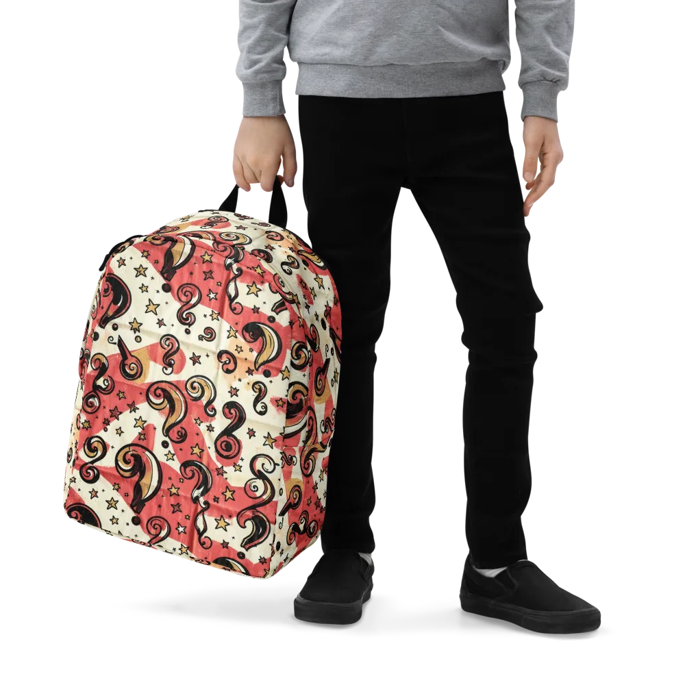 Starry Whimsy on Minimalist Backpack — Zoomed-in