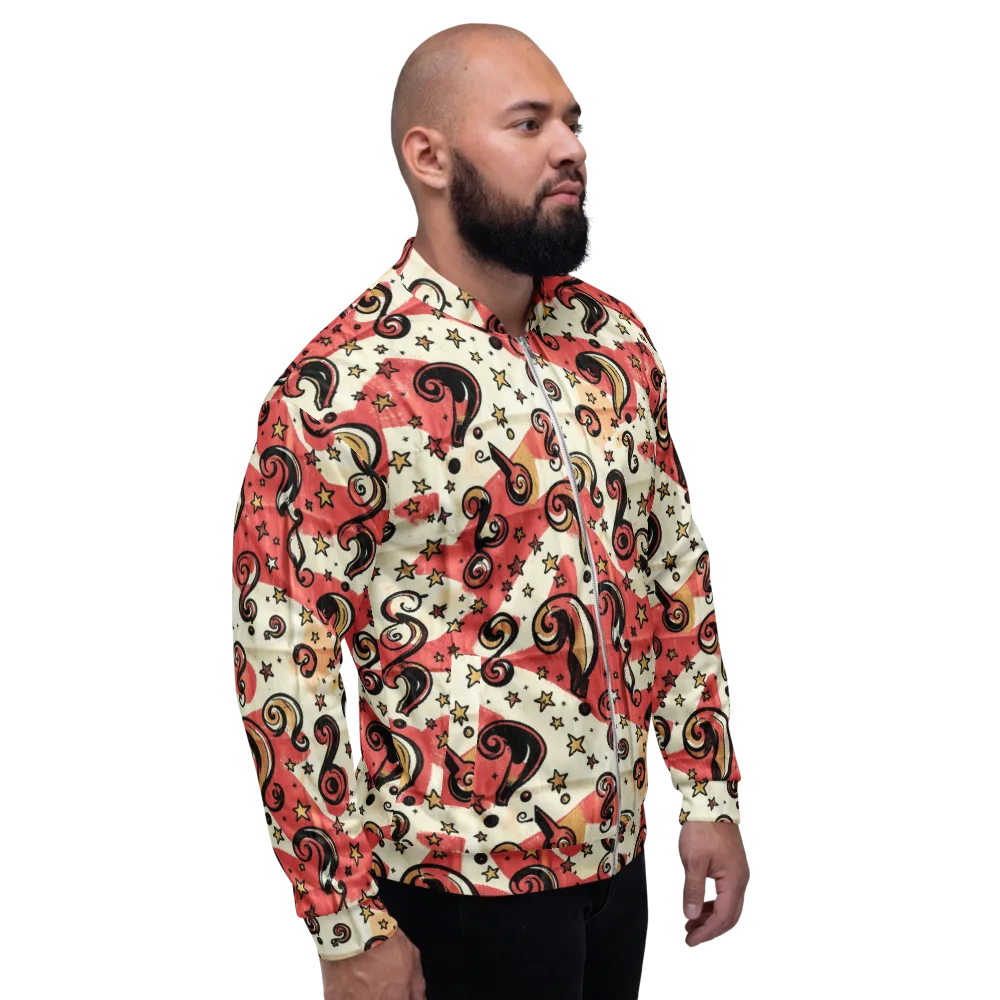 Starry Whimsy on Bomber Jacket — Right