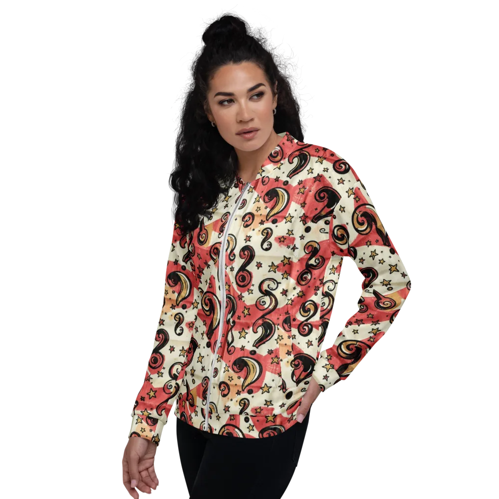 Starry Whimsy on Bomber Jacket — Left