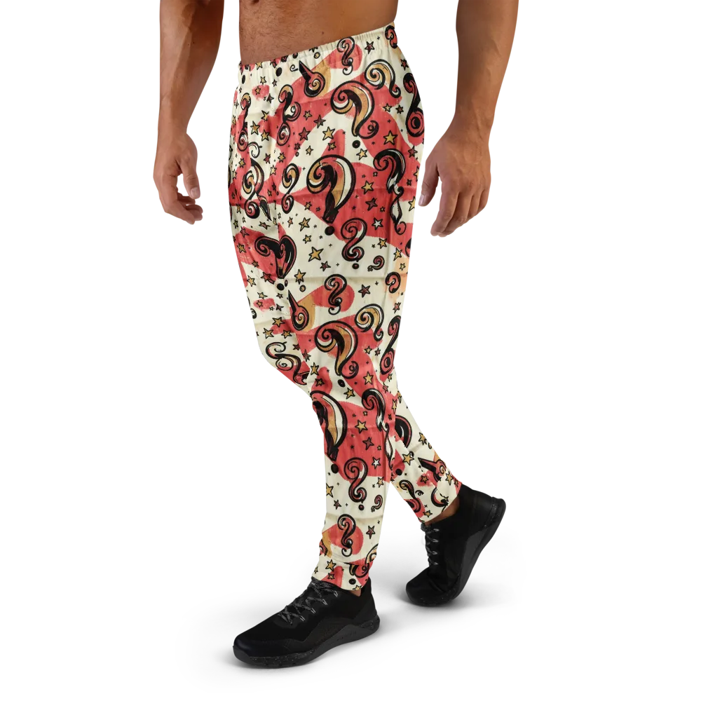 Starry Whimsy on Men's Joggers — Left