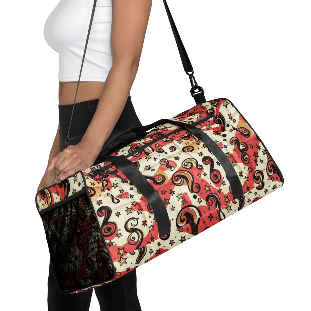 Starry Whimsy on Duffle Bag — Front