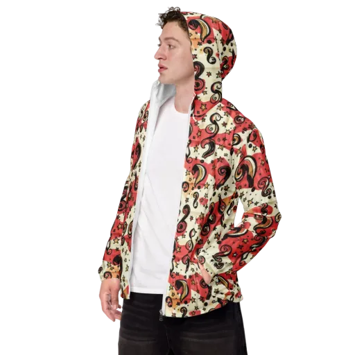 Starry Whimsy on a Men's Windbreaker