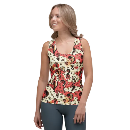 Starry Whimsy on a Women's Tank Top
