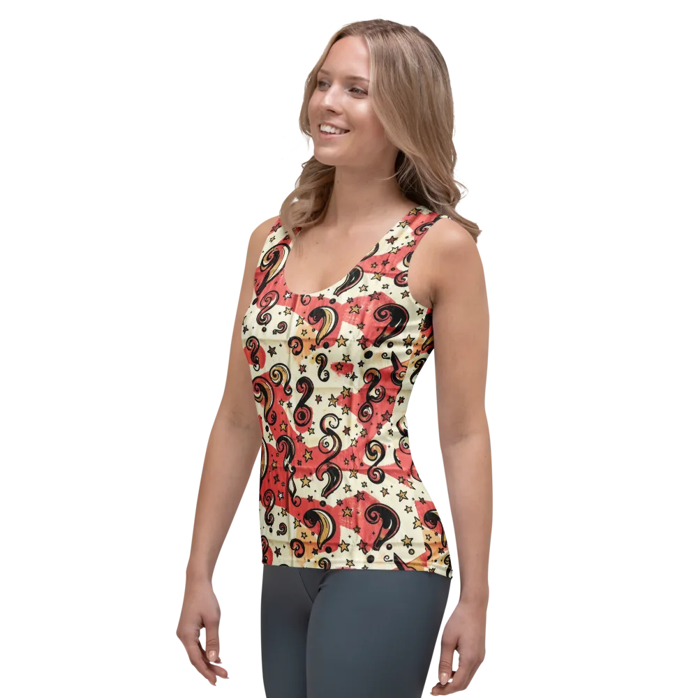 Starry Whimsy on Women's Tank Top — Left Front