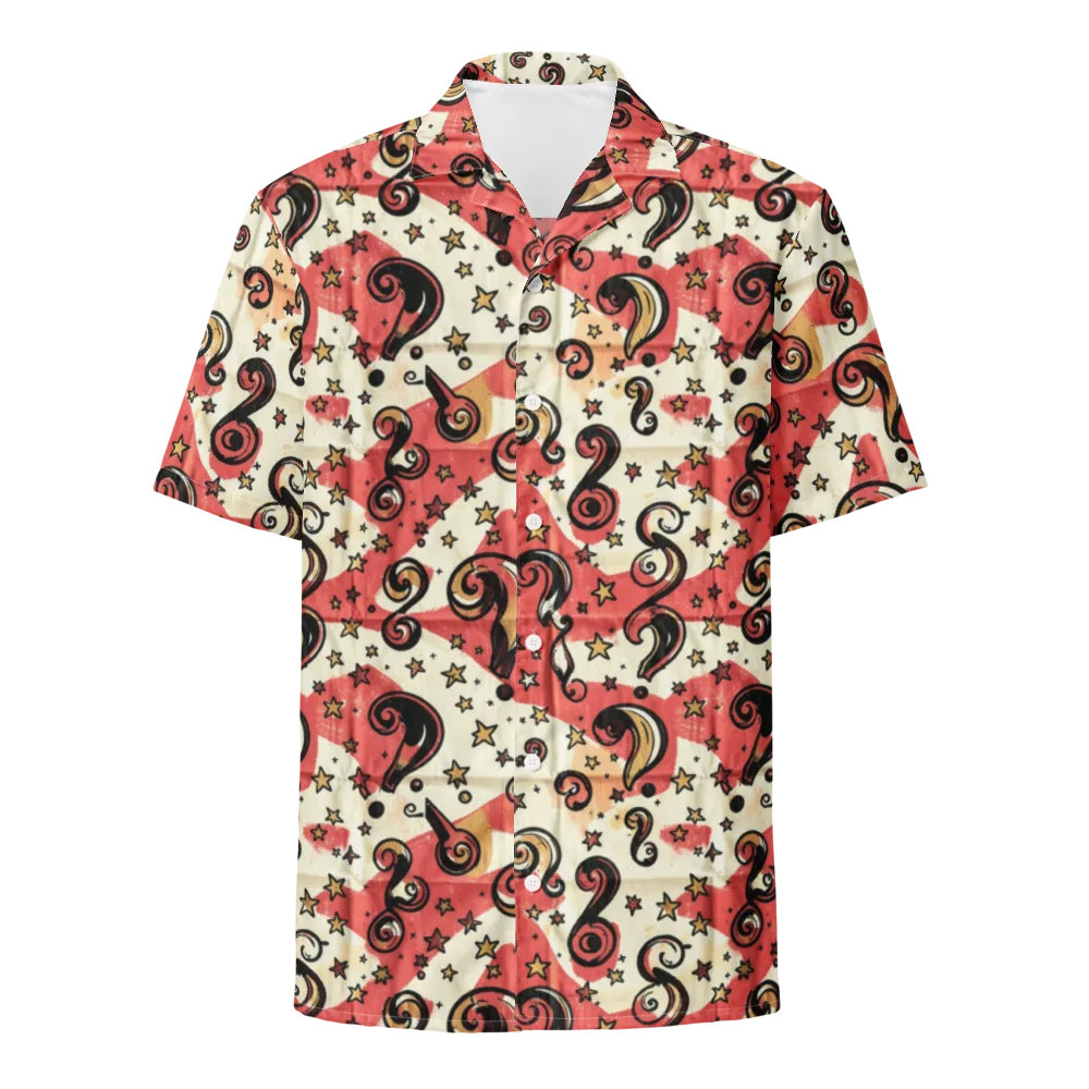 Starry Whimsy on Button Shirt — Front