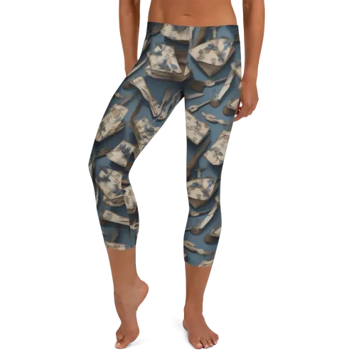 Blueberry Notation on a Capri Leggings