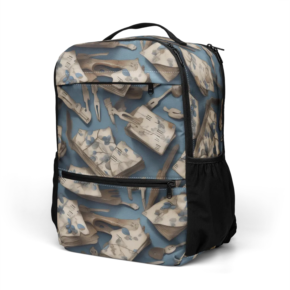 Blueberry Notation on Utility Backpack — Left Front