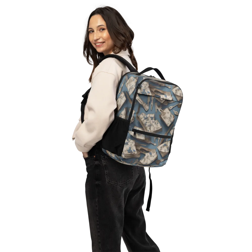 Blueberry Notation on Utility Backpack — Back
