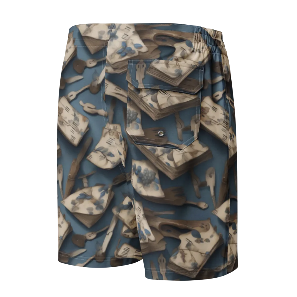 Blueberry Notation on Men's Board Shorts — Back
