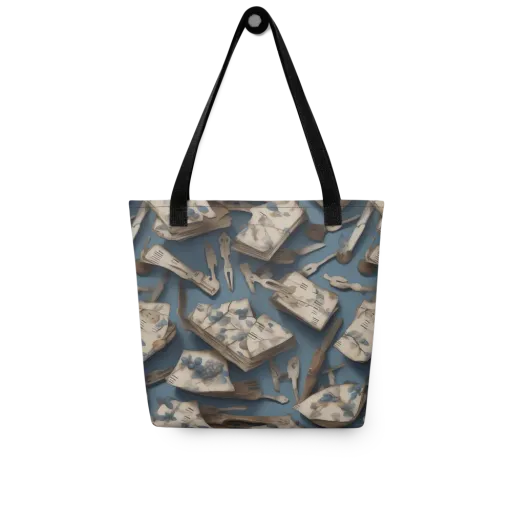 Blueberry Notation on a Tote Bag