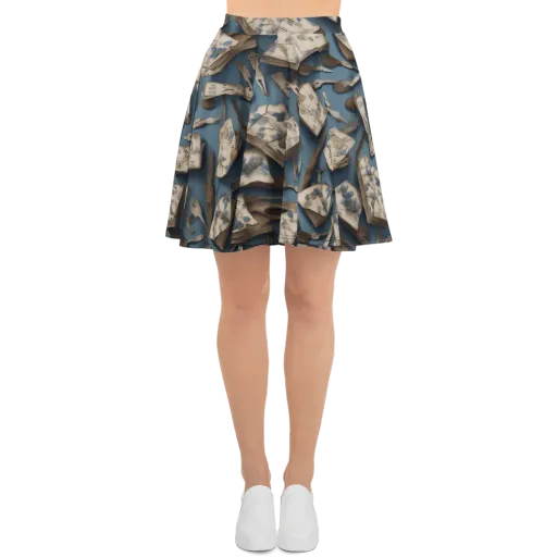 Blueberry Notation on a Skater Skirt