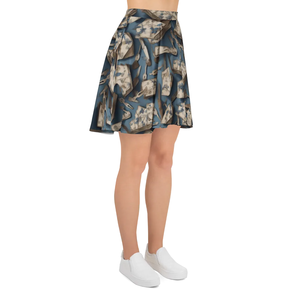 Blueberry Notation on Skater Skirt — Right