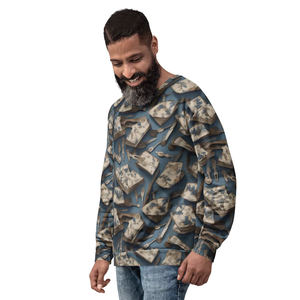 Blueberry Notation on Sweatshirt — Left Front