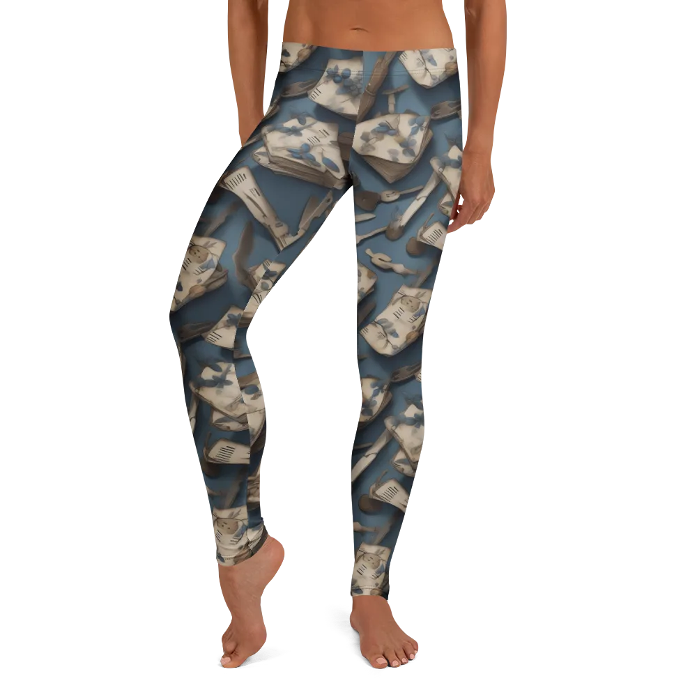 Blueberry Notation on Leggings — Front