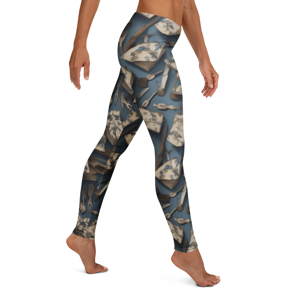 Blueberry Notation on Leggings — Right