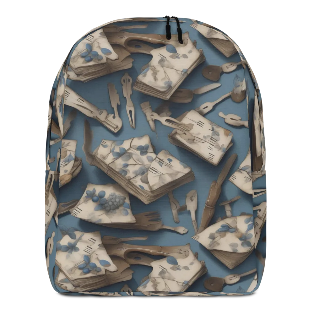 Blueberry Notation on Minimalist Backpack — Front