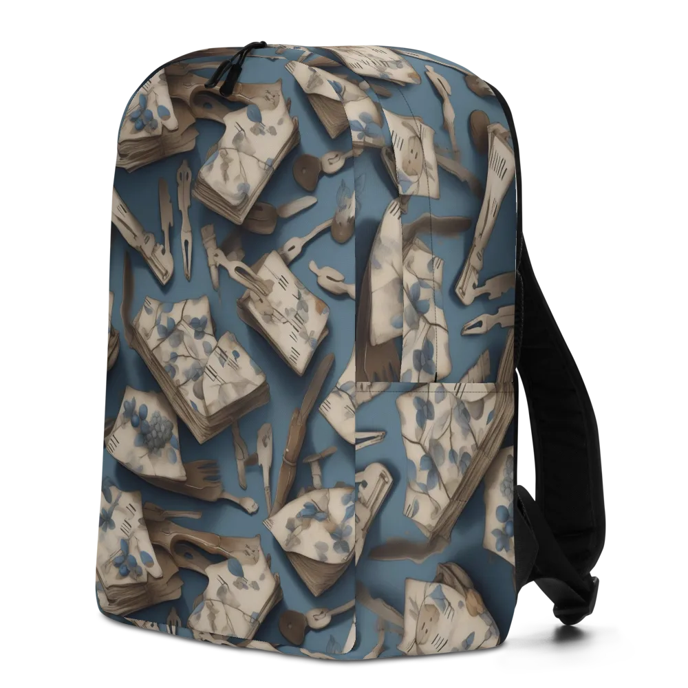 Blueberry Notation on Minimalist Backpack — Left