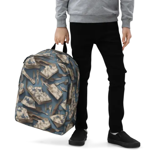 Blueberry Notation on a Minimalist Backpack