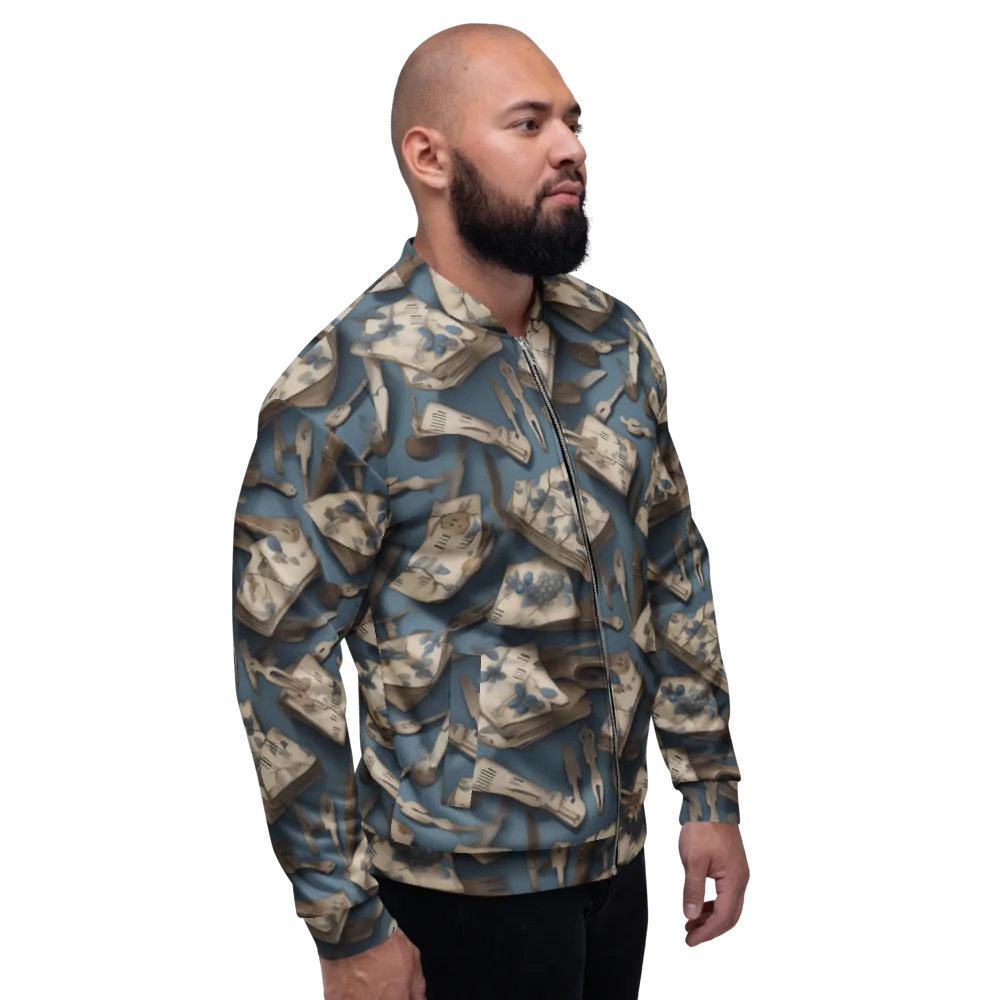 Blueberry Notation on Bomber Jacket — Right