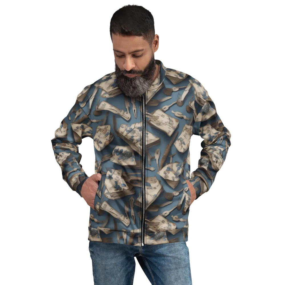 Blueberry Notation on Bomber Jacket — Front