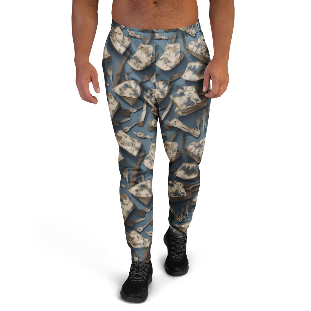 Blueberry Notation on Men's Joggers — Front
