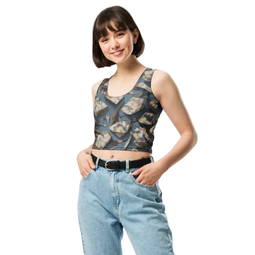 Blueberry Notation on a Crop Top