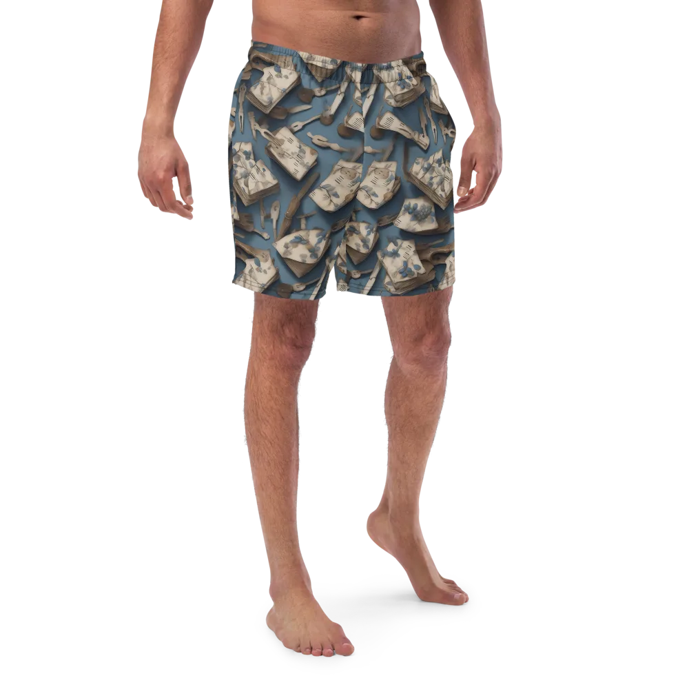 Blueberry Notation on Swim Trunks — Front