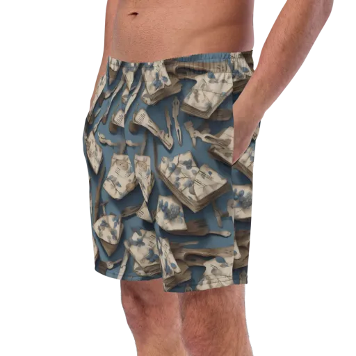Blueberry Notation on a Swim Trunks