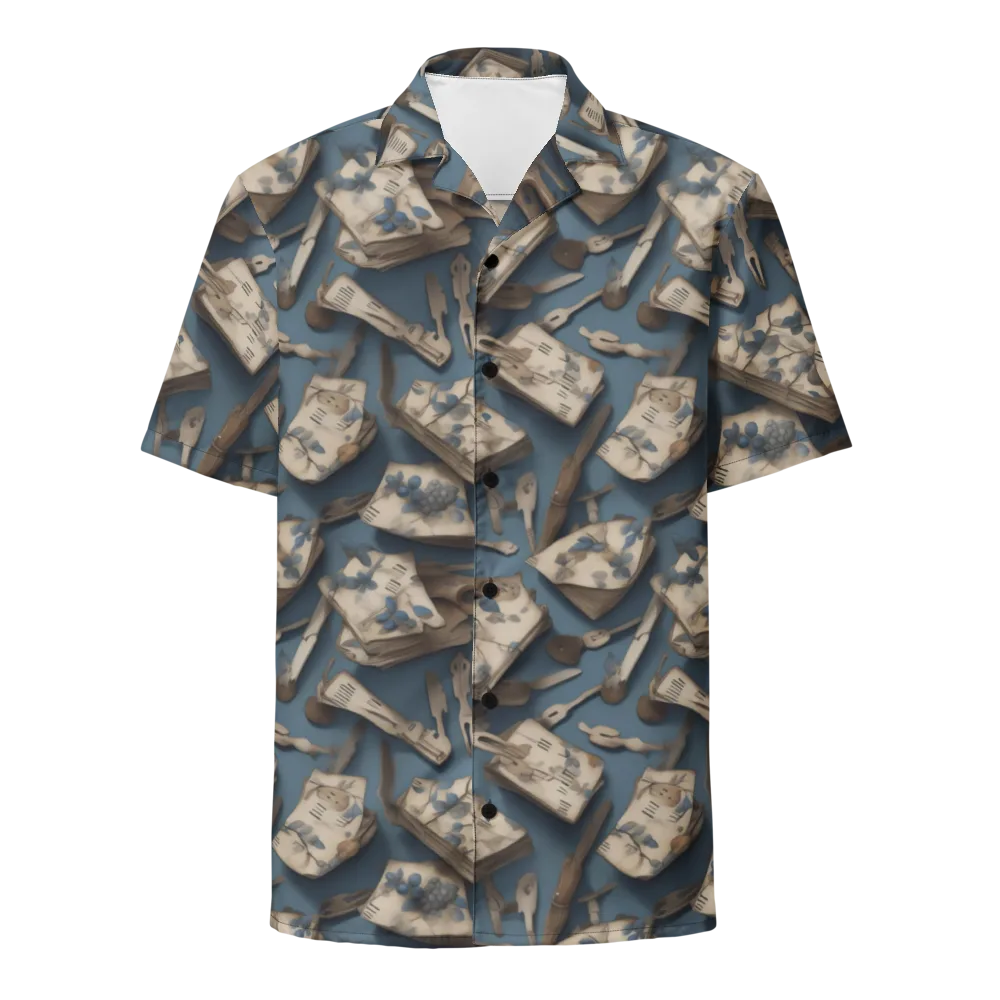 Blueberry Notation on Button Shirt — Front