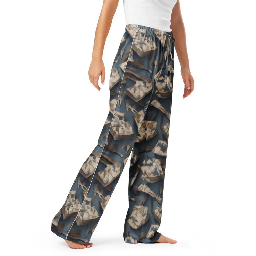 Blueberry Notation on Women's Pajama Pants — Right Front