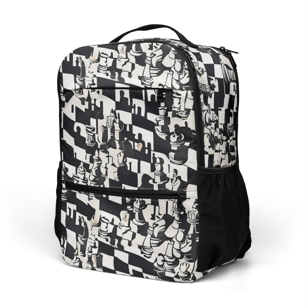Checkmate Noir on Utility Backpack — Left Front