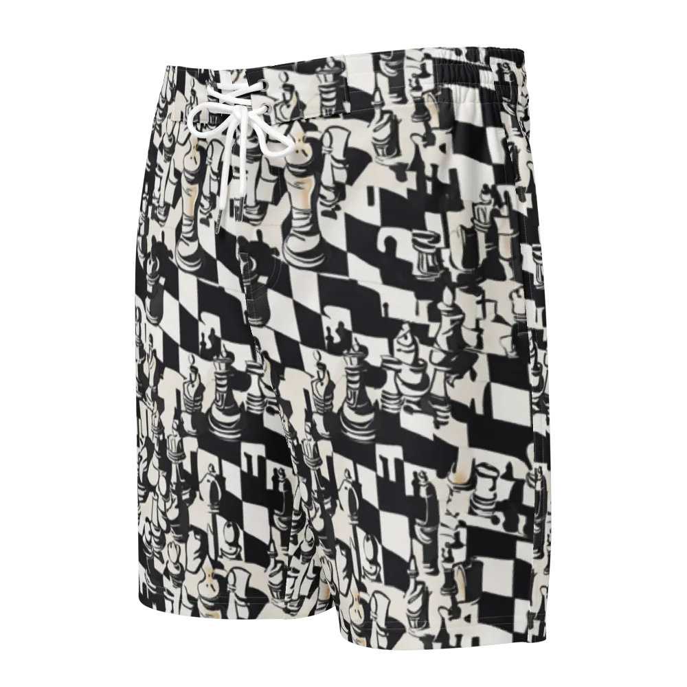 Checkmate Noir on Men's Board Shorts — Front