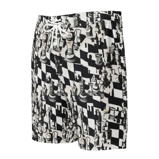 Checkmate Noir on a Men's Board Shorts