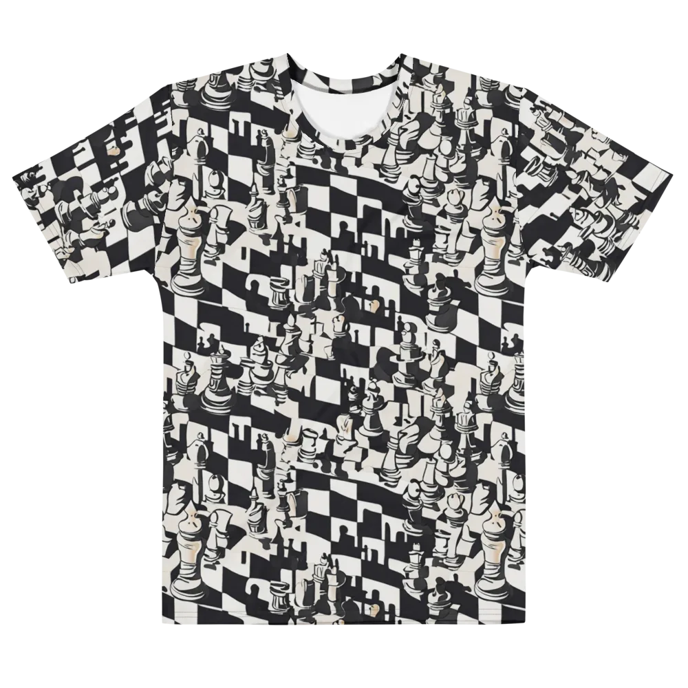Checkmate Noir on Men's Cotton Crew Neck T-Shirt — Front