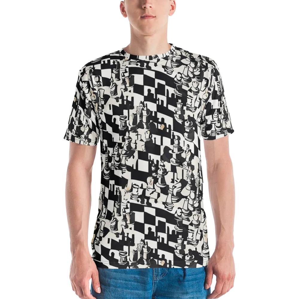 Checkmate Noir on Men's Crew Neck T-Shirt — Front