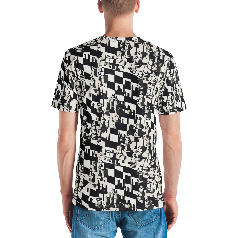 Checkmate Noir on Men's Crew Neck T-Shirt — Back