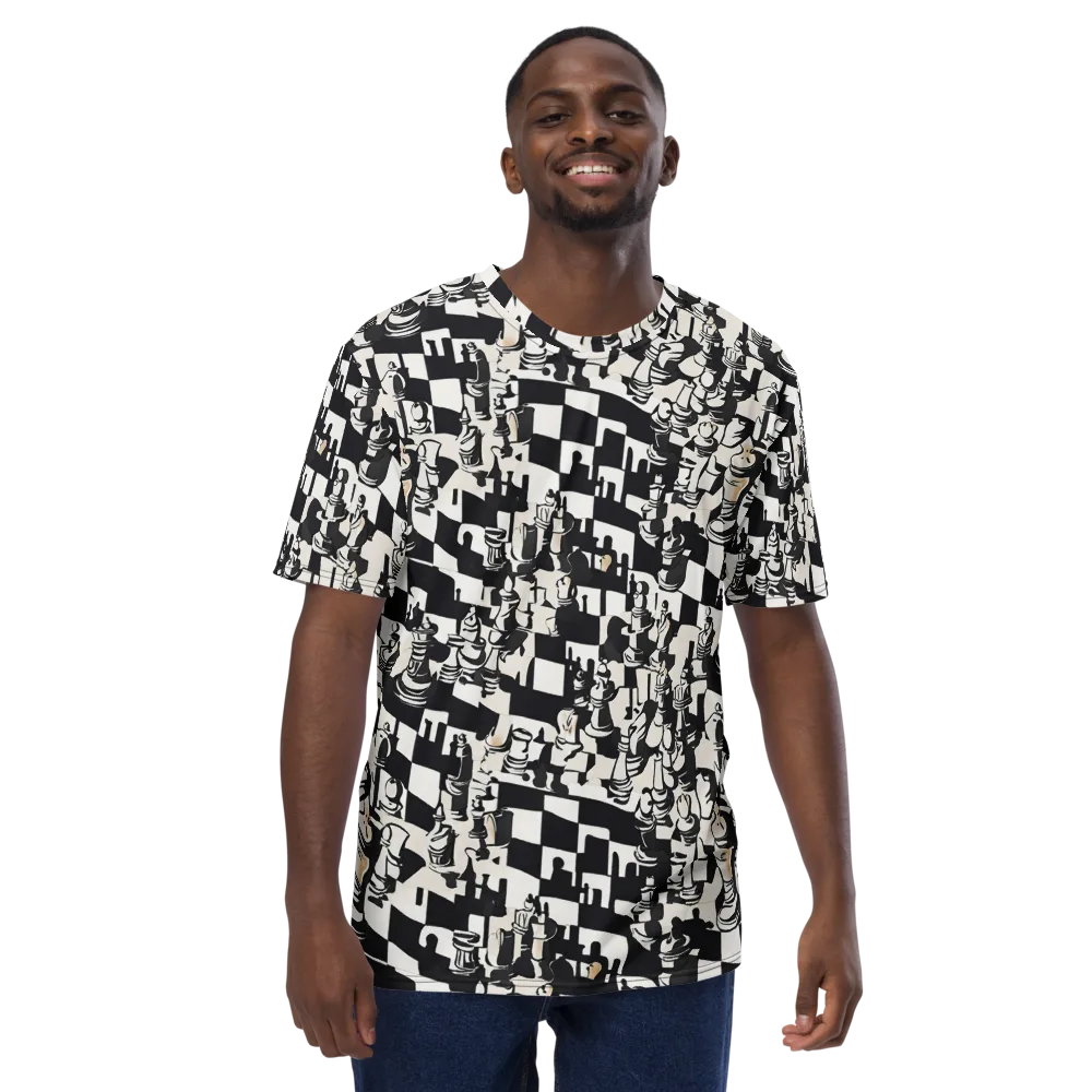 Checkmate Noir on Men's Crew Neck T-Shirt — Front