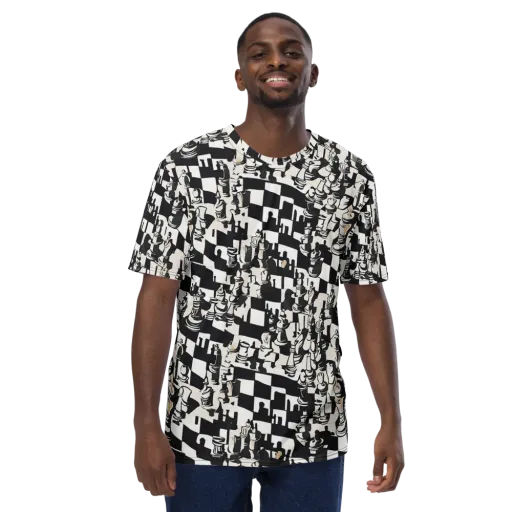 Checkmate Noir on a Men's Crew Neck T-Shirt