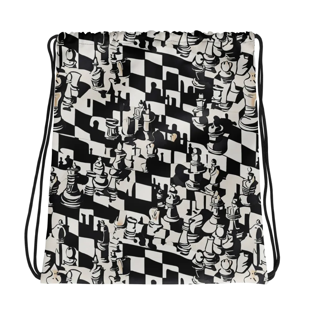 Checkmate Noir on Drawstring Bag — Photo