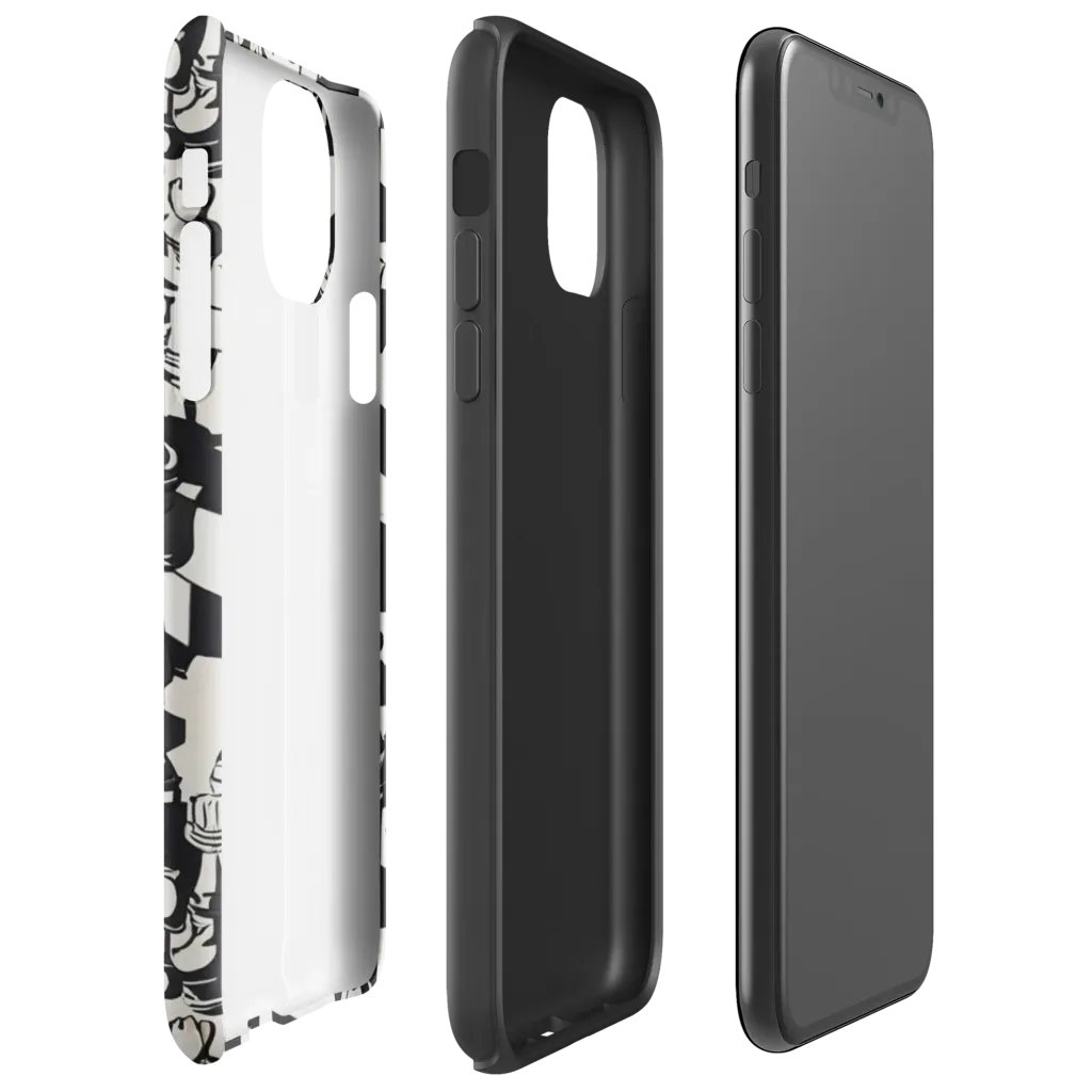 Checkmate Noir on Tough Case for iPhone® — Right