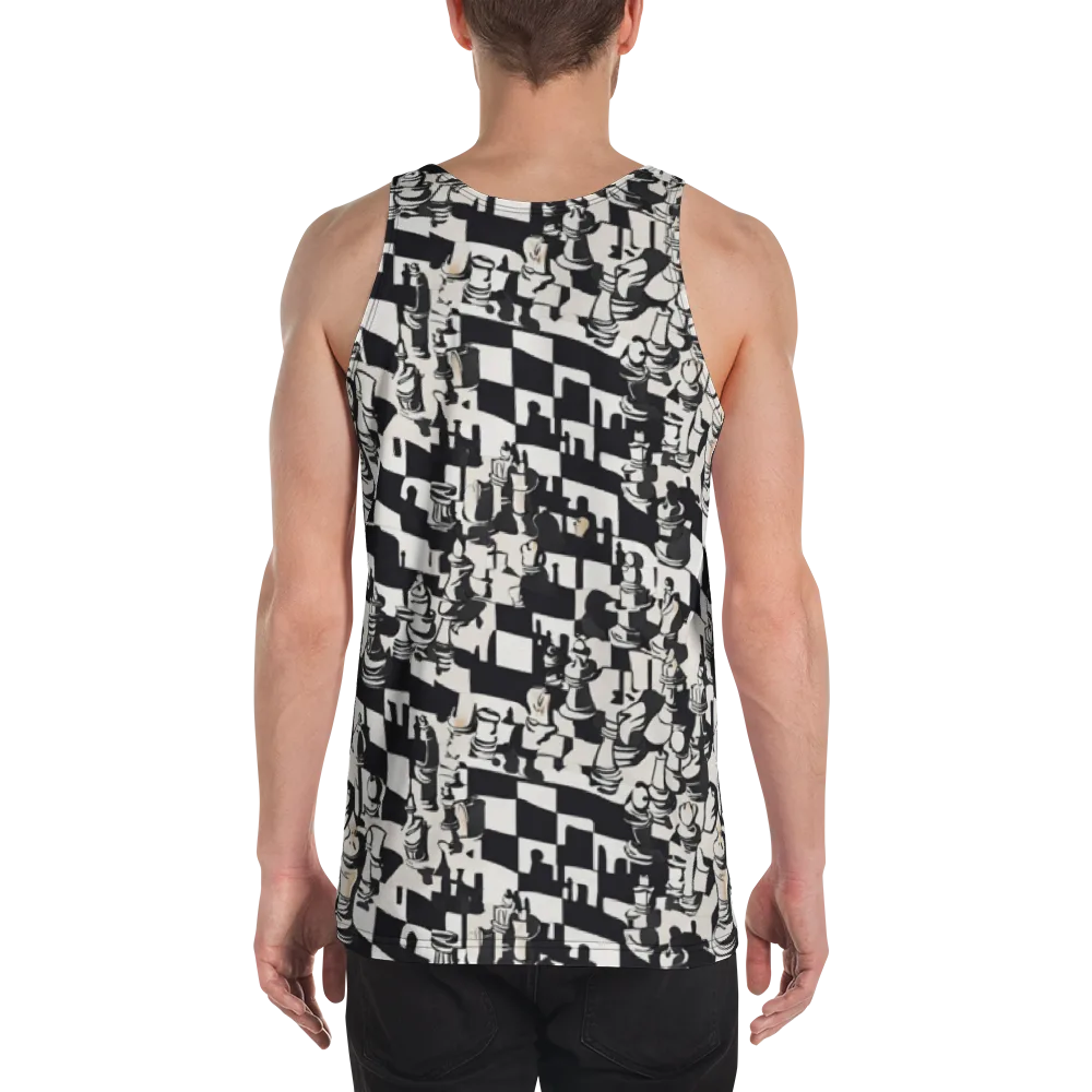 Checkmate Noir on Men's Tank Top — Back