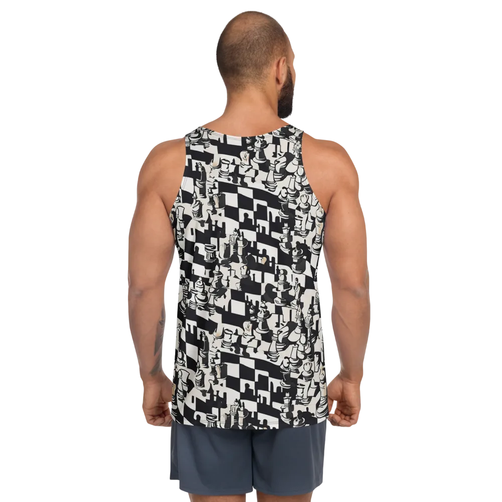 Checkmate Noir on Men's Tank Top — Back