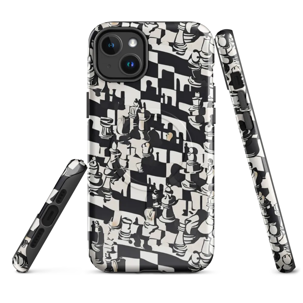 Checkmate Noir on MagSafe Tough Case for iPhone® — Front