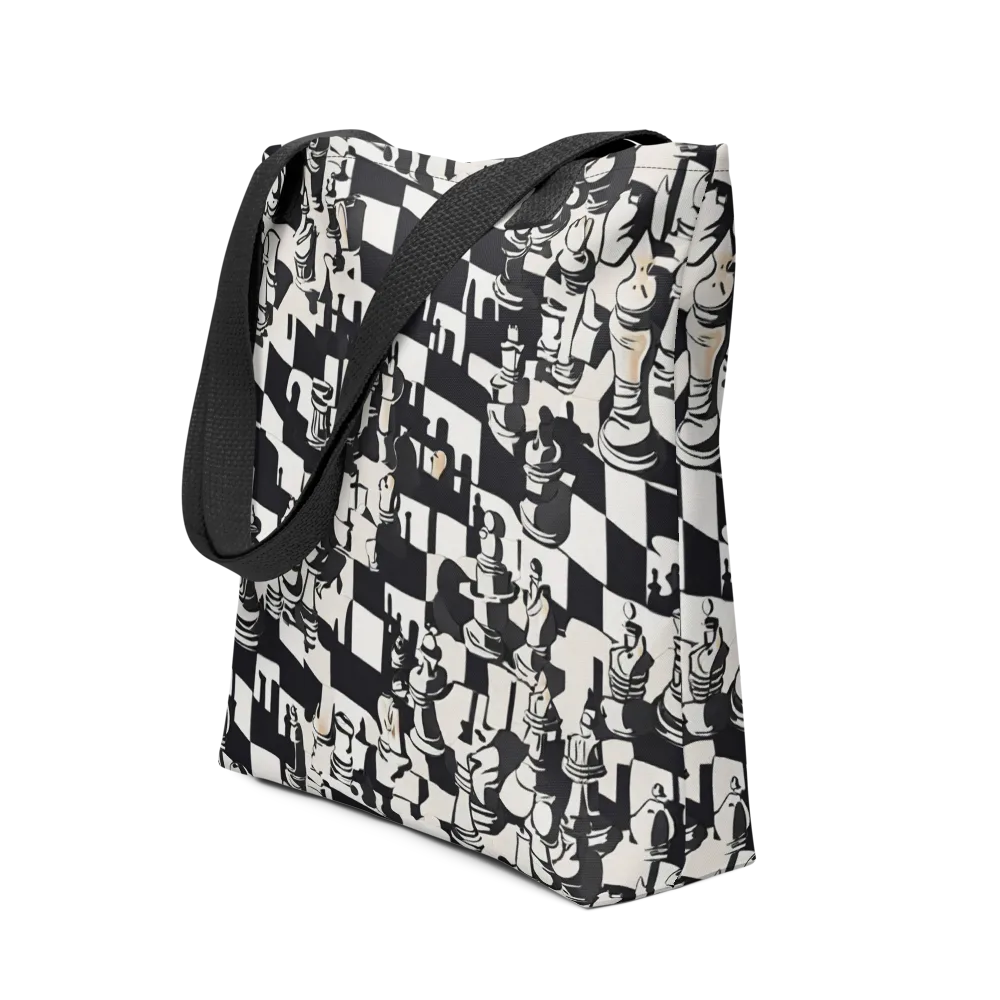 Checkmate Noir on Tote Bag — Front