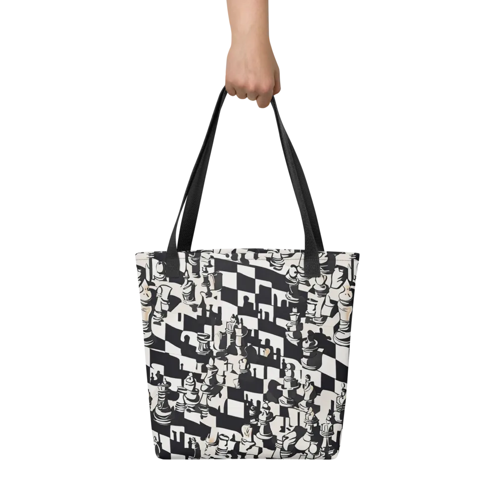 Checkmate Noir on Tote Bag — Front